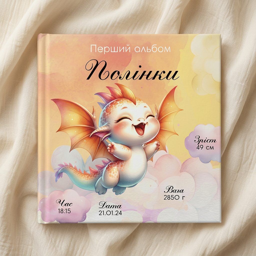 Іменний фотоальбом «Веселе драконятко»